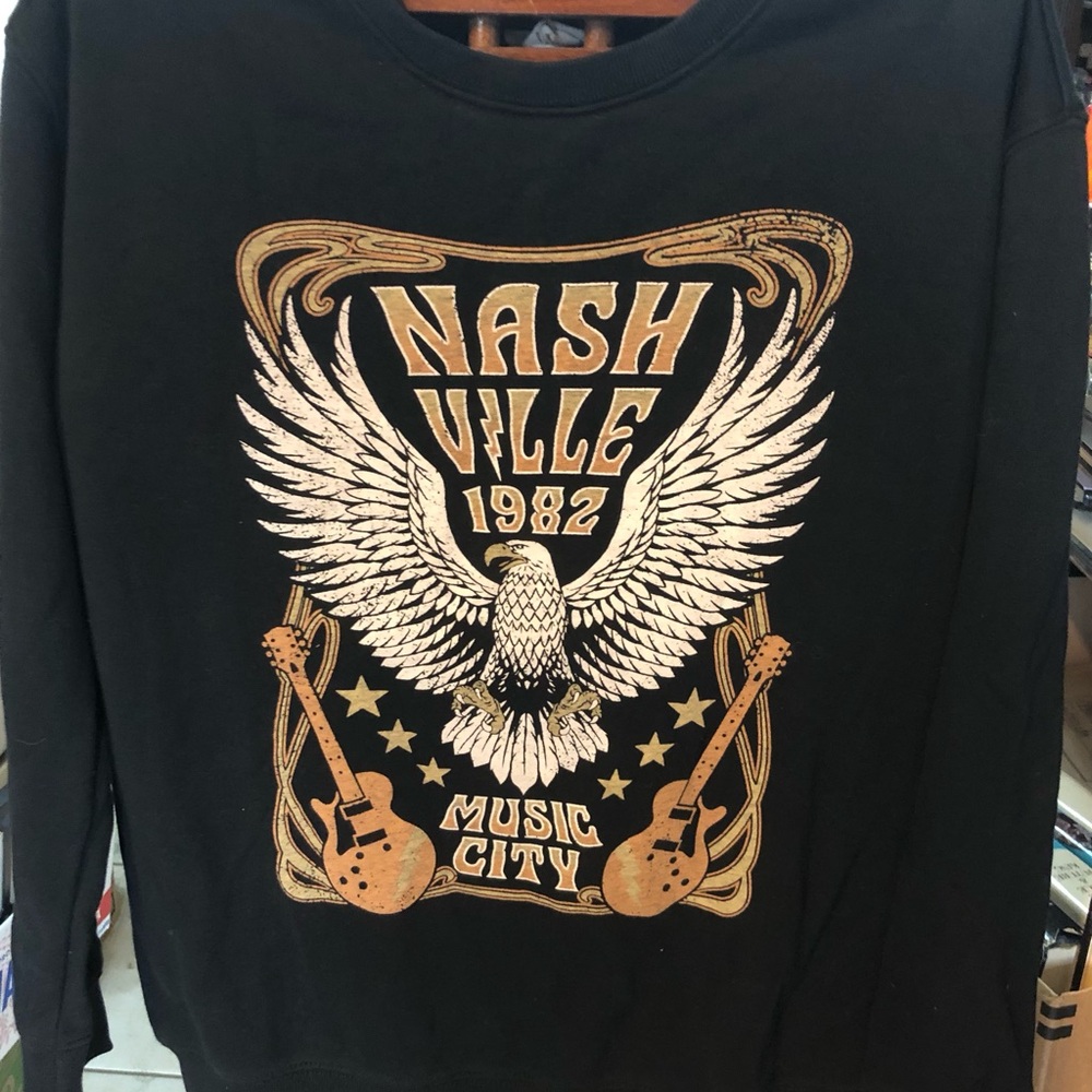 Black Nashville Music City Sweatshirt